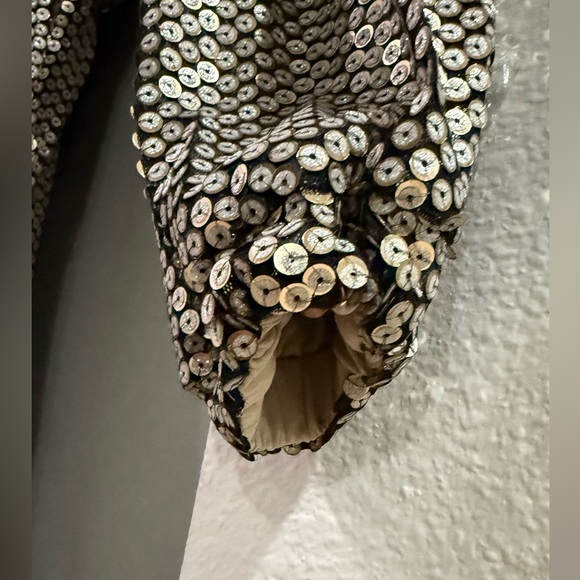 TULAROSA Gold Sequin Azalea Jumpsuit ! - Picture 6 of 8